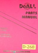 Doall Model C-916S, Band Saw Parts Manual Year (1996)